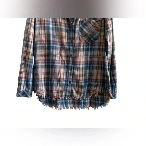 Cloth & Stone | Anthropologie soft plaid flannel Size XS - Picture 11 of 14